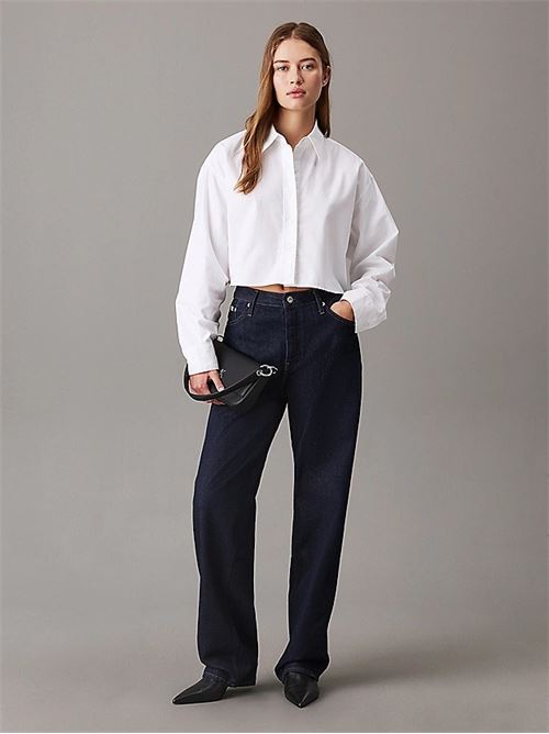 oxford ls cropped shirt CALVIN KLEIN JEANS | J20J225079YAF